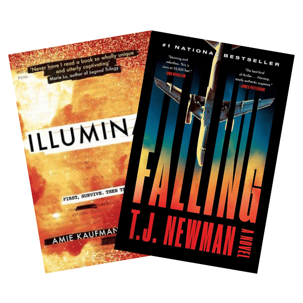 Illuminae and Falling: Read-a-like book covers