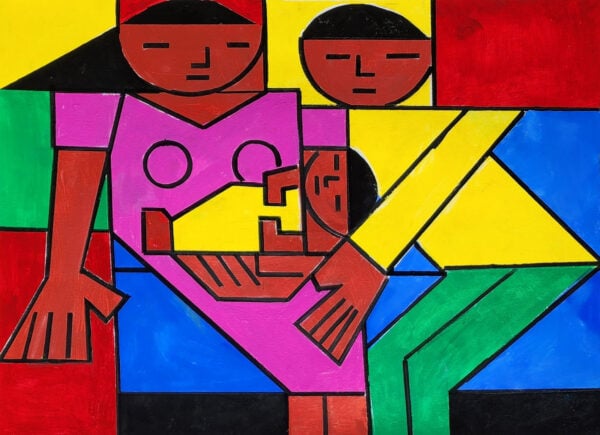Parents holding a baby