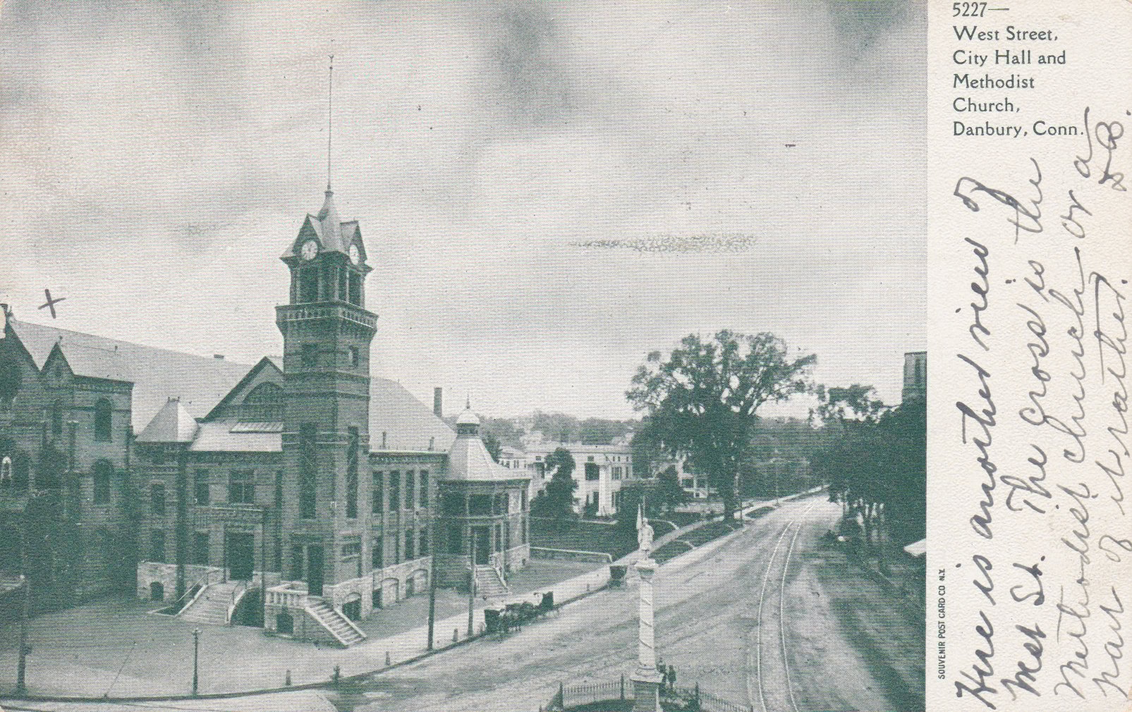 West Street, City Hall and Methodist Church · Harrison Remembers