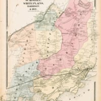 1867 Map of Mamaroneck, Scarsdale, White Plains, Harrison, and Rye