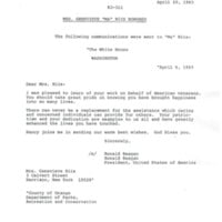 Mrs. Genevieve "Ma" Riis Honored